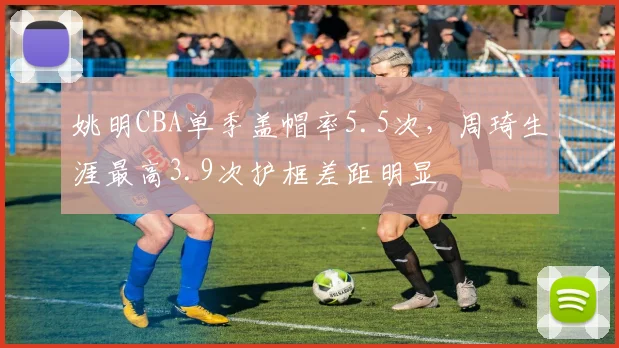 姚明CBA单季盖帽率5.5次，周琦生涯最高3.9次护框差距明显